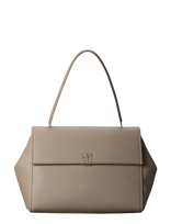 Calvin Klein - Emblem Hw Pebble Satchel - Rankinė - Smėlio