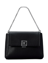 Calvin Klein - Emblem Hw Pebble Crossbody 20 - Rankinė per petį - Juoda