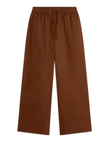 Tommy Hilfiger - Ess Linen Pull On Pants - Plačios kelnės - Ruda