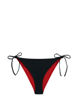 Tommy Hilfiger - V String Side Tie Bikini - Bikinis su raišteliais šonuose - Juoda