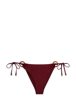 Tommy Hilfiger - V String Side Tie - Bikinis su raišteliais šonuose - Burgundiška splava