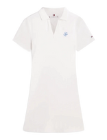 Tommy Hilfiger - Th Script Open-Nk Polo Drs - Trumpa suknelė - Balta