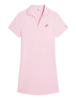 Tommy Hilfiger - Th Script Open-Nk Polo Drs - Trumpa suknelė - Rožinė