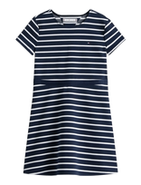 Tommy Hilfiger - Essential Punto Skater Dress Ss - Suknelė trumpomis rankovėmis - Tamsiai mėlyna