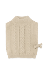 Garbo&Friends - Cable Knitted Neckwarmer - Kaklo mova - Kreminė spalva