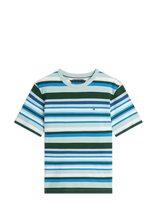 Tommy Hilfiger - Multi Stripe Crepe Tee - Marškinėliai trumpomis rankovėmis - Marga / raštuota