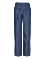 Selected - Slfnoella Mw Wide Pant B - Plačios kelnės - Mėlyna