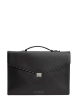 Tommy Hilfiger - Th Business Leather Computer Bag - Portfelis - Juoda