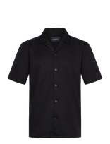 Lindbergh - Cotton / Lyocell Blend Resort Shirt - Laisvalaikio marškiniai - Juoda