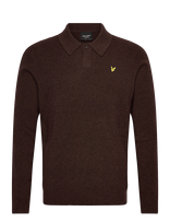 Lyle & Scott - Lambswool Blend Rugby Jumper - Polo marškinėliai ilgomis rankovėmis - Ruda