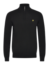 Lyle & Scott - Cotton Quarter Zip Jumper - Megztinis - Juoda