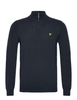 Lyle & Scott - Cotton Quarter Zip Jumper - Megztinis - Tamsiai mėlyna