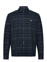 Lyle & Scott - Checked Flannel Shirt - Laisvalaikio marškiniai - Tamsiai mėlyna