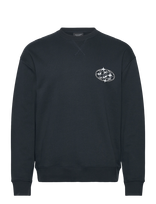 Lyle & Scott - Chrome Graphic Crew Neck - Megztinis - Tamsiai mėlyna