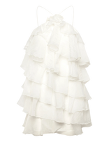 Gina Tricot - Mini Frill Dress - Trumpa suknelė - Balta