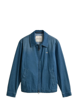 Gant - Indigo Windcheater Jacket - Džinsinis švarkas be pamušalo - Mėlyna