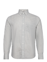 Gant - Reg Cotton Linen Print Shirt - Lininiai marškiniai - Marga / raštuota
