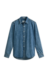 Gant - Reg Denim Shirt - Džinsiniai marškiniai - Mėlyna