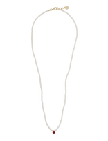 SNÖ Of Sweden - Noctelle Pearl Neck 42 G/Red - 42 Cm - Perlų vėriniai - Raudona