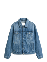 Gant - Denim Trucker Jacket - Džinsinis švarkas be pamušalo - Mėlyna