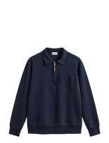 Gant - Ponte Di Roma Halfzip - Megztinis su užtrauktuku - Tamsiai mėlyna