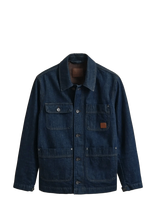 Gant - Indigo Work Jacket - Džinsinis švarkas be pamušalo - Mėlyna