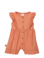 Boboli - Batiste Jumpsuit Embroidery For Girl - Kombinezonas - Oranžinė