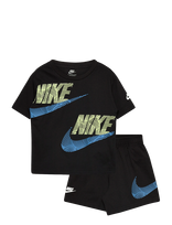 Nike - Nike Knit Short Set - Marškinėlių rinkinys trumpomis rankovėmis - Juoda