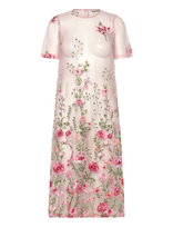 A-View - Fuschia Midi Dress - Iki kelių ir midi suknelės - Rožinė