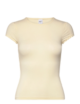 Gina Tricot - Slim Fit Top - Marškinėliai trumpomis rankovėmis - Geltona