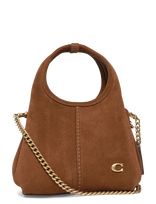 Coach - Suede Lana Shoulder Bag 19 - Rankinė - Ruda