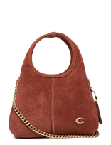 Coach - Suede Lana Shoulder Bag 19 - Rankinė - Ruda