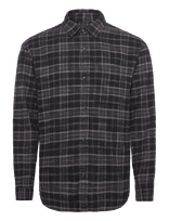 Abercrombie & Fitch - Long Sleeve Slub Flannel Plaid - Laisvalaikio marškiniai - Juoda