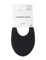 Lindex - Invisible Socks - Futbolo kojinės iki kulkšnių - Juoda