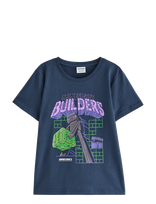 Lindex - Minecraft T-Shirt - Marškinėliai trumpomis rankovėmis - Tamsiai mėlyna
