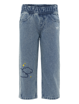 Adidas Originals - Loose Den Pants - Laisvi džinsai - Mėlyna