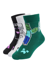 Adidas Sportswear - Lk Minecraft 3P - Kojinės - Žalia