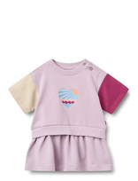 Wheat - Sweat Dress S/S Mey - Suknelė trumpomis rankovėmis kūdikiui - Marga / raštuota