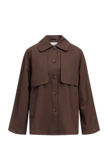 Object - Objpaula Re L/S Trench Jacket Noos - Lietpaltis - Ruda