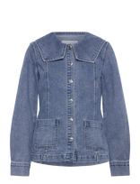 Object - Objivy L/S Re Denim Shirt 143 - Džinsiniai marškiniai - Mėlyna