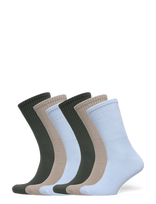 Jack & Jones - Jacnolan Solid Tennis Socks 6 Pack - Įprastos kojinės - Chaki spalva