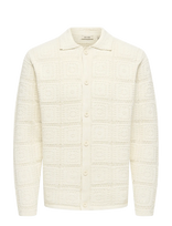ONLY & SONS - Onsbart Life Rlx 5 Ls Shirt Knit - Megztinis - Kreminė spalva