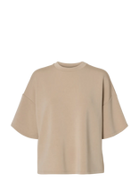 Selected - Slwoversized Tenny Tee Noos - Marškinėliai trumpomis rankovėmis - Smėlio