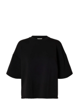 Selected - Slwoversized Tenny Tee Noos - Marškinėliai trumpomis rankovėmis - Juoda