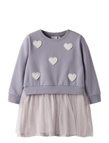Name It - Nmfbianja Sweat Dress Bru - Suknelė ilgomis rankovėmis - Violetinė