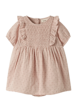 Lil'Atelier - Nbfdembe Ss Loose Body Dress Lil - Suknelė trumpomis rankovėmis kūdikiui - Rožinė