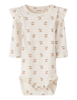 Lil'Atelier - Nbflayo Kep Ls Slim Body Lil - Ilgarankovis bodis - Kreminė spalva