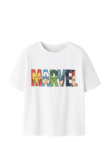 Name It - Nkmfergus Marvel Ss Nreg Top Mar - Marškinėliai trumpomis rankovėmis - Balta