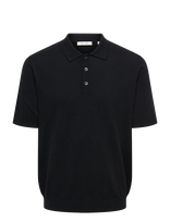 ONLY & SONS - Onsloui Reg 12 Ss Mel Polo Knit Noos - Megzti polo marškinėliai trumpomis rankovėmis - Juoda