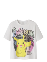 Name It - Nkfmuba Pokemon Ss Nreg Top Box Noos Sky - Marškinėliai trumpomis rankovėmis - Balta